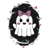 Cute Ghost with Bats