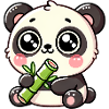Kawaii Panda Bamboo