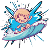 Surfeur Surfeur Fille