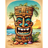 Tiki Statue cartoon