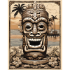Tiki Maske Retro
