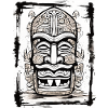 Tiki Mask Asia Style