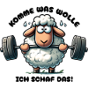 Lustiges Schaf Motivation Inspiration Humor Spruch