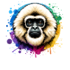 Crested gibbon