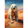 Polar bear in the desert