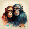 Verliebte Chimpansen