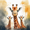 Giraffe Family