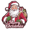 Santa Claus – Merry Christmas Illustration