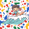 Surfeur Surfeur Fille