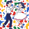 dancing couple dancers