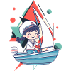 Voilier à voile