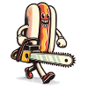 Psycho Hotdog Delicious Halloween Design