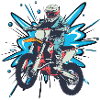 Dirt Bike Motocross Biker