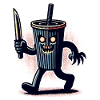 Scary Psycho Drinking Cup Drinks