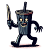Scary Psycho Drinking Cup Boissons