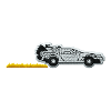 Back To The Future Embroidered DeLorean