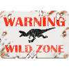 Sign Design - WARNING. WILD ZONE.