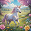 einhorn mit blumen