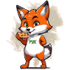Fox with biscuits