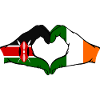 Kenya Ireland Hands Heart Shape