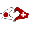 Japan Switzerland Hands Heart Shape