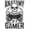 Gamer Skeleton with Game Controller