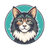 Norvegese Foresta Gatto Razza Cartone Animato Kawaii Animale