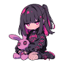 Ikke som andre piger Kawaii Goth Bunny Gave