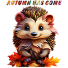HEDGEHOG AUTUMN HAS COME