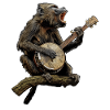 Baboon Monkey Bluegrass Banjo Player
