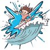 Surfeur Surfeur Fille