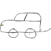 Drawn car