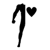 Amour Guerrier Figure Coeur
