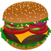 Leckerer Burger Genuss