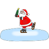 Santa Claus Skating