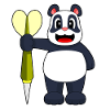Panda Dart Dartpfeil