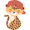 Leopard with capy