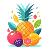 Fruit in flat design