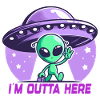 Alien I'm Outta Here Aliens