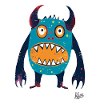 Monstre drôle, simple, joyeux