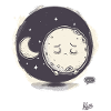 Little sweet moon sleeps