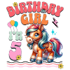 5ème anniversaire fille équitation