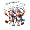 Funny cows make trouble BFF