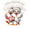 Funny Duck Trouble Make BFF