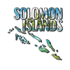 Carte à l’aquarelle Îles Salomon