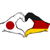 Japan Germany Hands Heart Shape