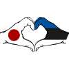 Japan Estonia Hands Heart Shape