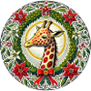 Girafe de Noël