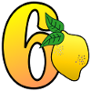 NUMBER 60TH BIRTHDAY - LEMON