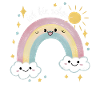 2nd Birthday Shirt Rainbow Cloud